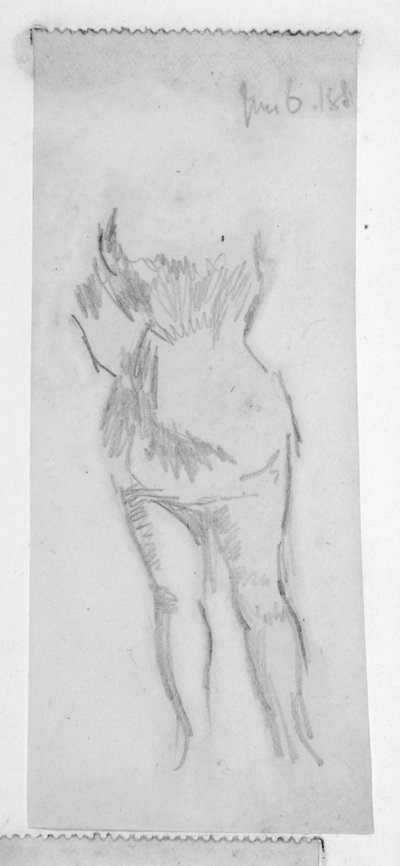 Schizzo di una figura femminile da Walter Richard Sickert