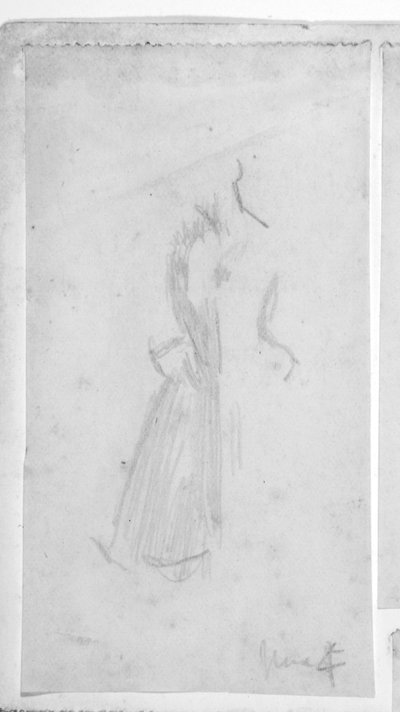 Schizzo di una figura femminile da Walter Richard Sickert