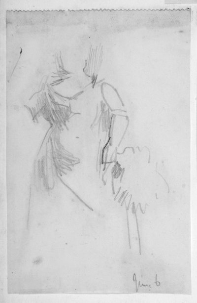 Schizzo di una figura femminile da Walter Richard Sickert