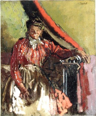 Donna seduta su un letto da Walter Richard Sickert