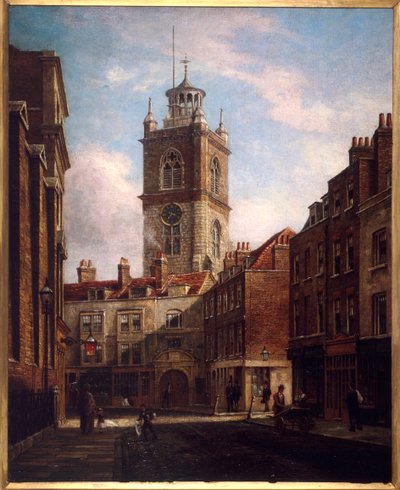 Fore Street e St Giles senza Cripplegate da Walter Riddle