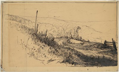 Una strada nelle colline vicino a Dordrecht da Walter Shirlaw