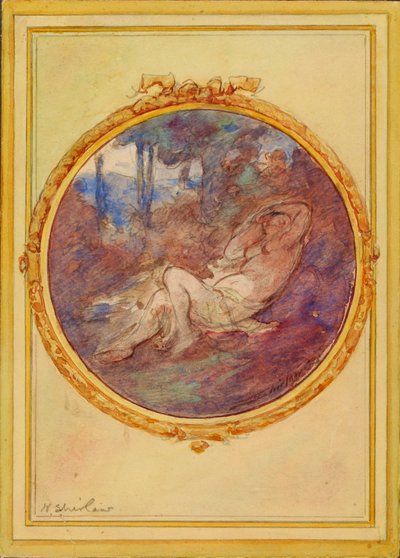 Figura Studio per il pannello decorativo da Walter Shirlaw