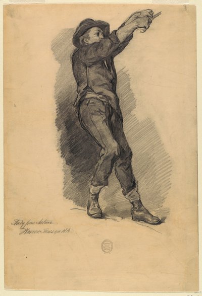 Studio di figura dalla natura da Walter Shirlaw