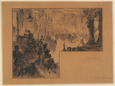 Illustrazione che Mostra il Ritorno Trionfale dell