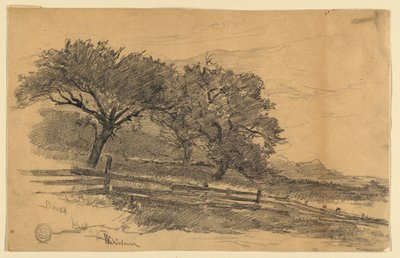 Paesaggio a Dorset, Vermont da Walter Shirlaw