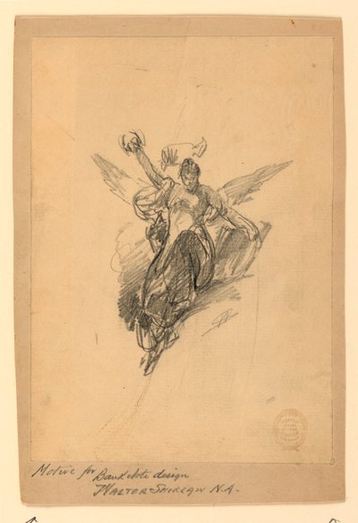 Motivo per Disegno di Banconota da Walter Shirlaw