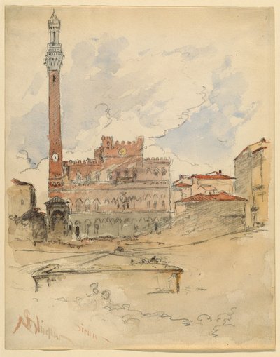 Palazzo Pubblico, Siena da Walter Shirlaw