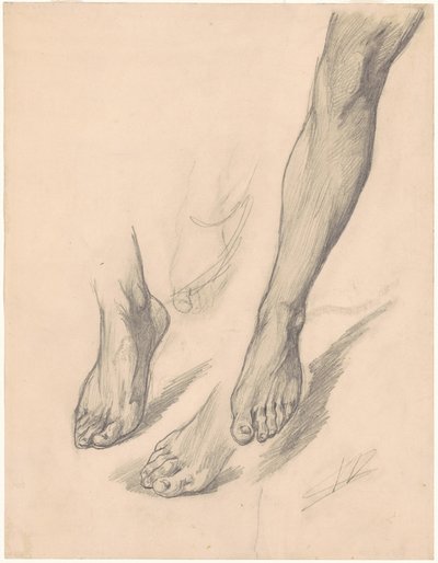 Studi di piedi da Walter Shirlaw