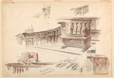 Studi del Duomo di Siena da Walter Shirlaw