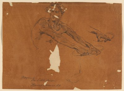 Studio per il design di una banconota da Walter Shirlaw