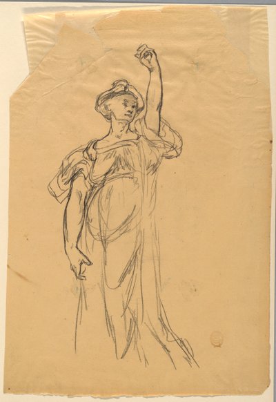 Studio di Figura con Braccio Alzato da Walter Shirlaw