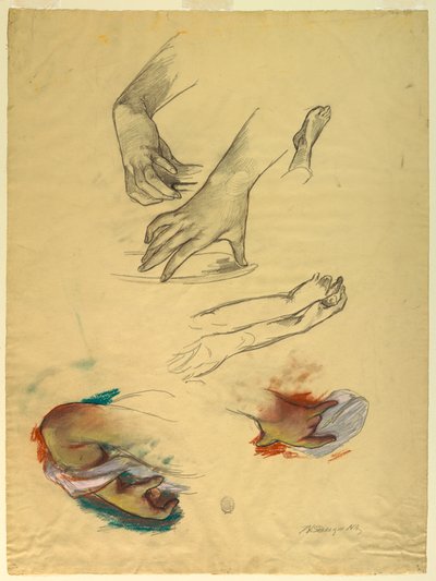 Studio di mani da Walter Shirlaw