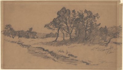 Alberi in un campo da Walter Shirlaw