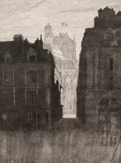 Dieppe, La Rue Notre Dame da Walter Sickert