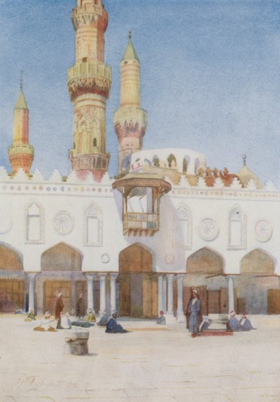 Cortile della Moschea di El Azhar, Università del Cairo da Walter Spencer Stanhope Tyrwhitt