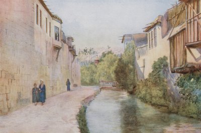 Mura della città e fiume Barada, Damasco da Walter Spencer Stanhope Tyrwhitt