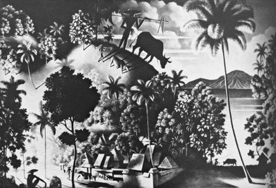 Paesaggio con ombra di mucca da Walter Spies