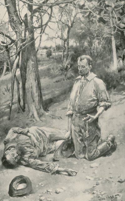 Re che osserva gli ultimi momenti di Burke da Walter Stanley Paget