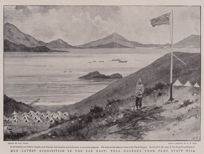 La nostra ultima acquisizione in Estremo Oriente, Tolo Harbour da Flag Staff Hill da Walter Stanley Paget