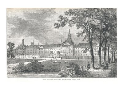 Vecchio ospedale di Bethlem. Moorfields da Walter Thornbury