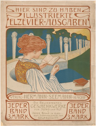 Manifesto della casa editrice Hermann Seemann Nachfolger da Walter Tiemann