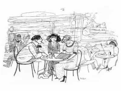 Letterati al Café des Westens da Walter Trier