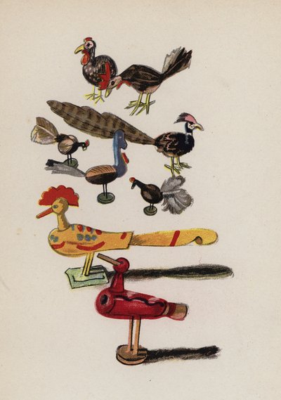 Vecchio giocattolo dipinto da Walter Trier da Walter Trier