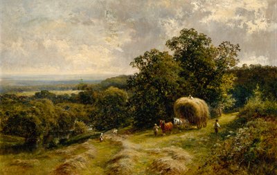 Trasporto di fieno vicino a Brockham, Surrey da Walter Wallor Caffyn