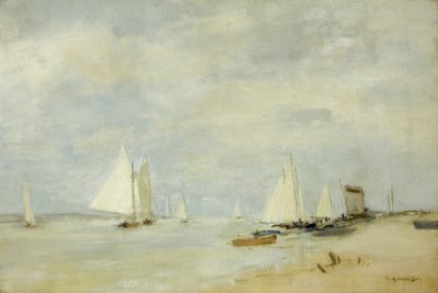 Yacht nel taglio da Walter Westley Russell