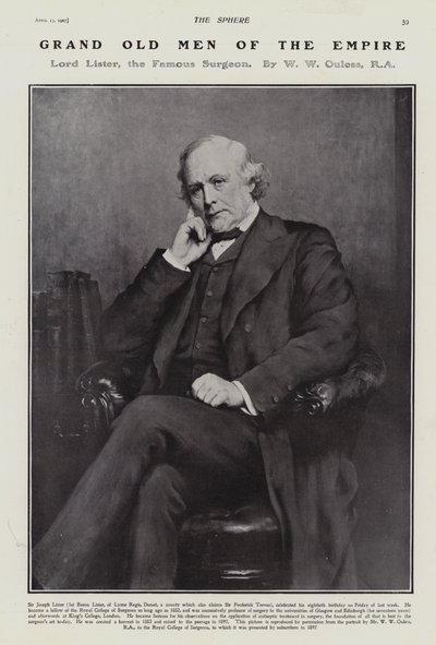 Joseph Lister da Walter William (after) Ouless