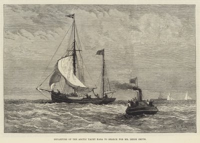 Partenza dello yacht artico Kara alla ricerca di Mr Leigh Smith da Walter William May