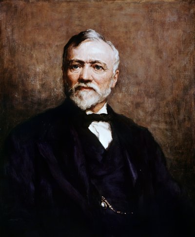 Ritratto di Andrew Carnegie (1835-1919), imprenditore e filantropo americano di origine britannica, dipinto di Walter William Ouless (1848-1924) da Walter William Ouless