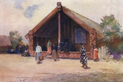 Nuova Zelanda: Casa intagliata, Ohinemutu da Walter Wright