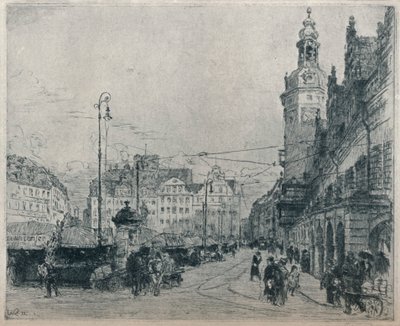 Piazza del Mercato, Lipsia, c1913 da Walter Zeising