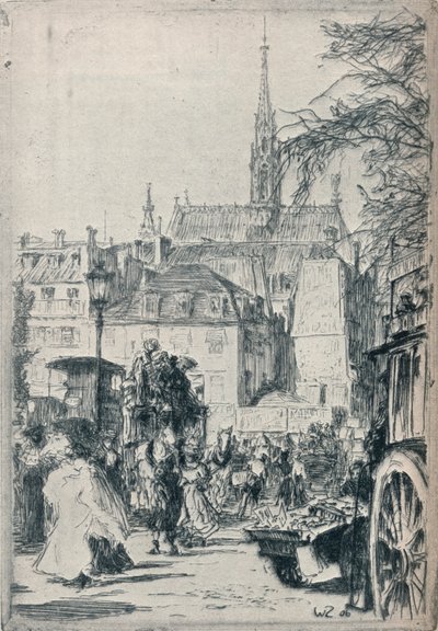 Place St. Michel, Parigi da Walter Zeising