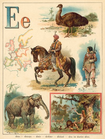 Lettera E da Walter Zweigle