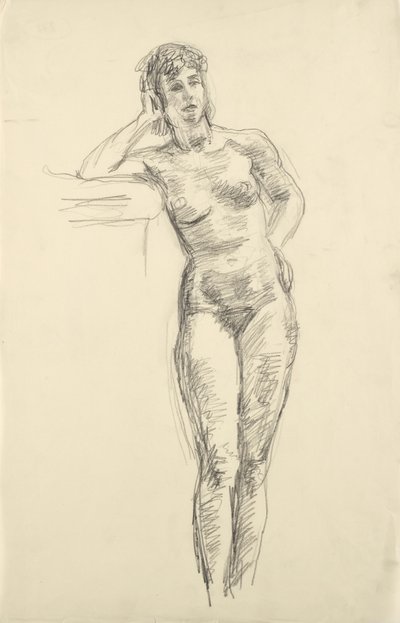 Nudo femminile appoggiato da Walther Gamerith