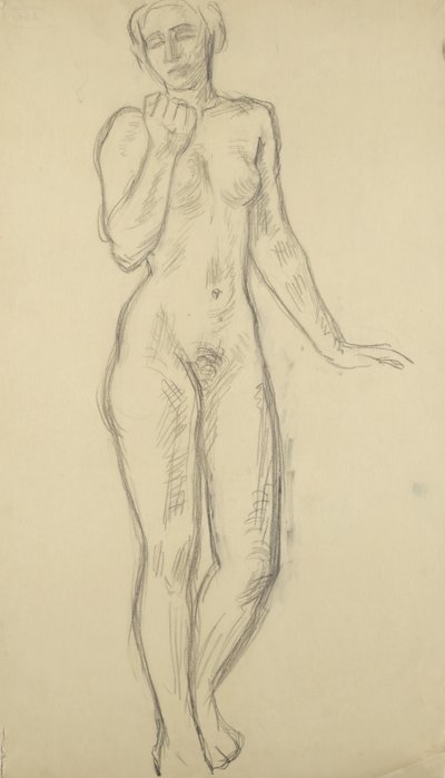 Nudo femminile in piedi da Walther Gamerith