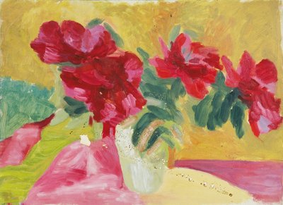 Natura morta con peonie da Walther Gamerith