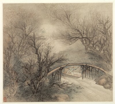 Album di paesaggi: Foglio 1, 1677 da Wang Gai