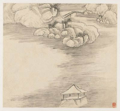 Album di Paesaggi: Foglio 3 da Wang Gai