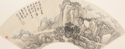 Montagne dopo la pioggia, datato 1695 da Wang Hui