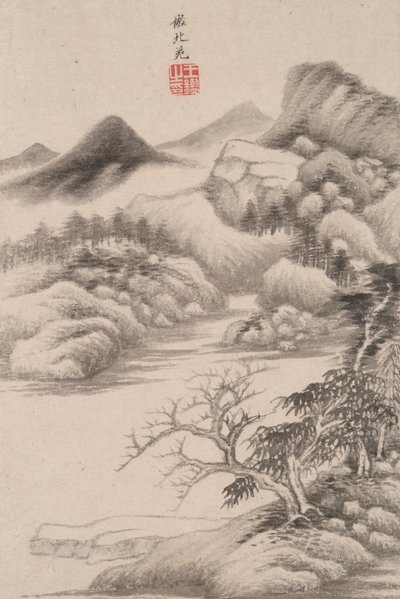 Paesaggio nello stile di vari vecchi maestri: Paesaggio dopo Dong Yuan da Wang Jian