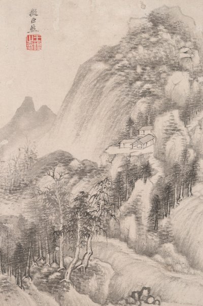 Paesaggio nello stile di vari vecchi maestri: Paesaggio dopo Juran (attivo nel X secolo d.C.) da Wang Jian
