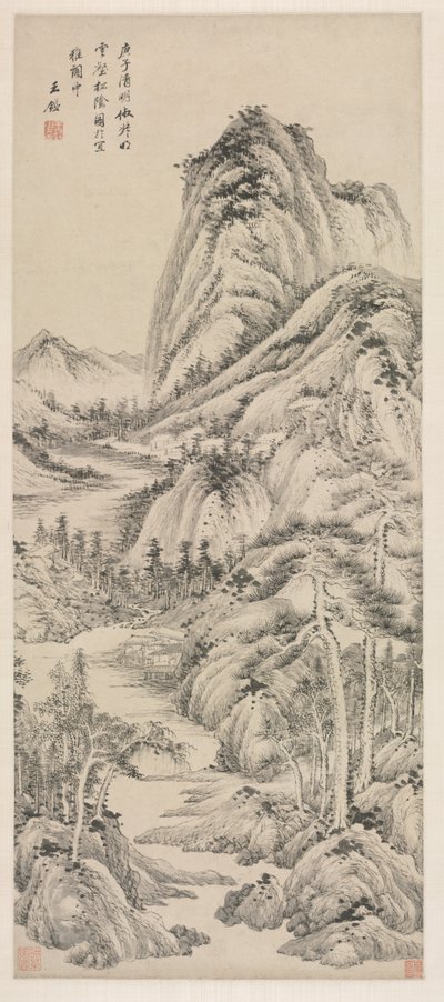 Ombra di Pini in una Valle Nuvolosa, 1660 da Wang Jian