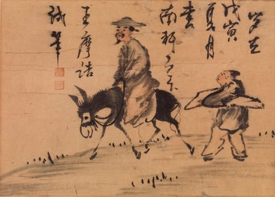 Un poeta su un mulo da Wang Wei