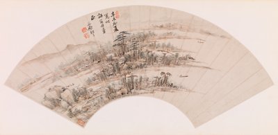 Ventaglio - Isole boscose da Wang Yuanqi