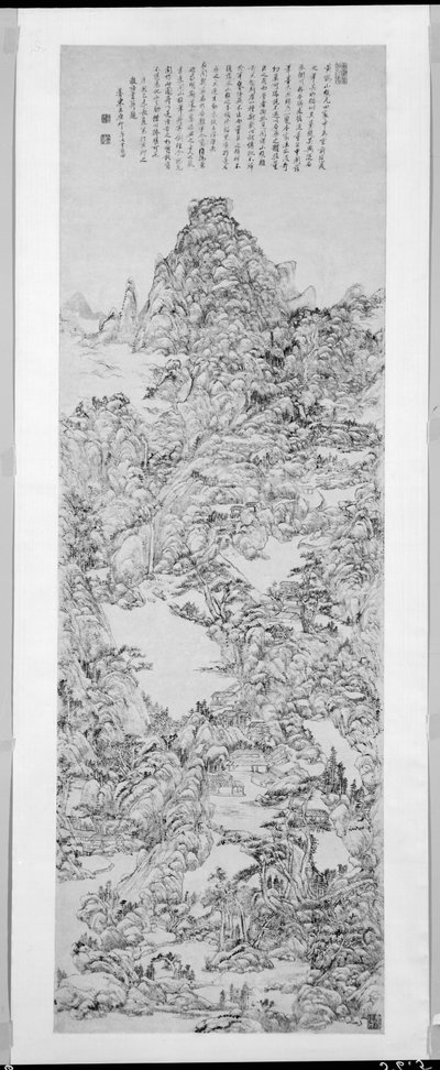 Paesaggio montuoso dopo Wang Meng da Wang Yuanqi