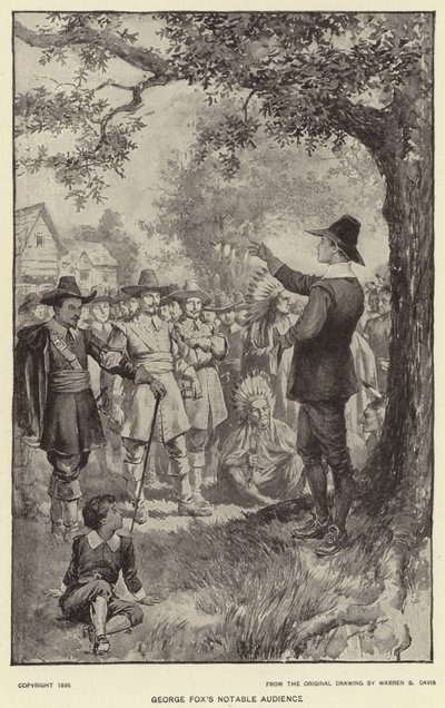 Il pubblico notevole di George Fox da Warren B. Davis